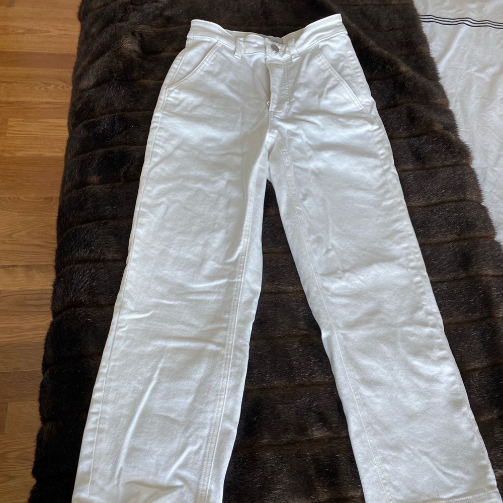 Everlane The Straight-Leg Pant in Bone